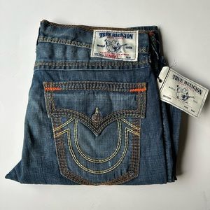 NWT True Religion 36 x 34 Billy denim jeans
